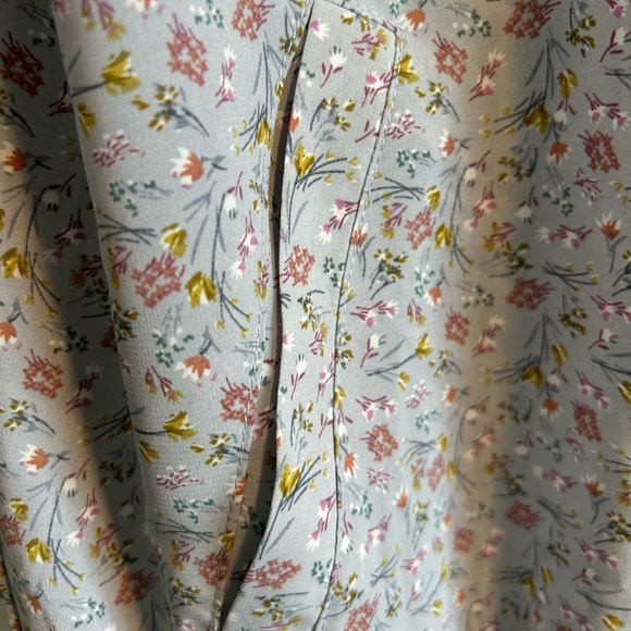 Polagram Floral Baby Blue Zip Up Jacket - Picture 4 of 8